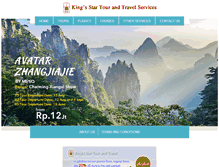 Tablet Screenshot of kingstarholidays.com